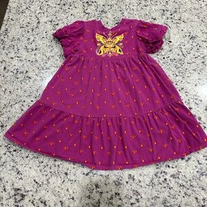 Disney Pink Ruffled Puff Sleeve Sundress